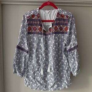 CASLON Bohemian Patterned Women's Top